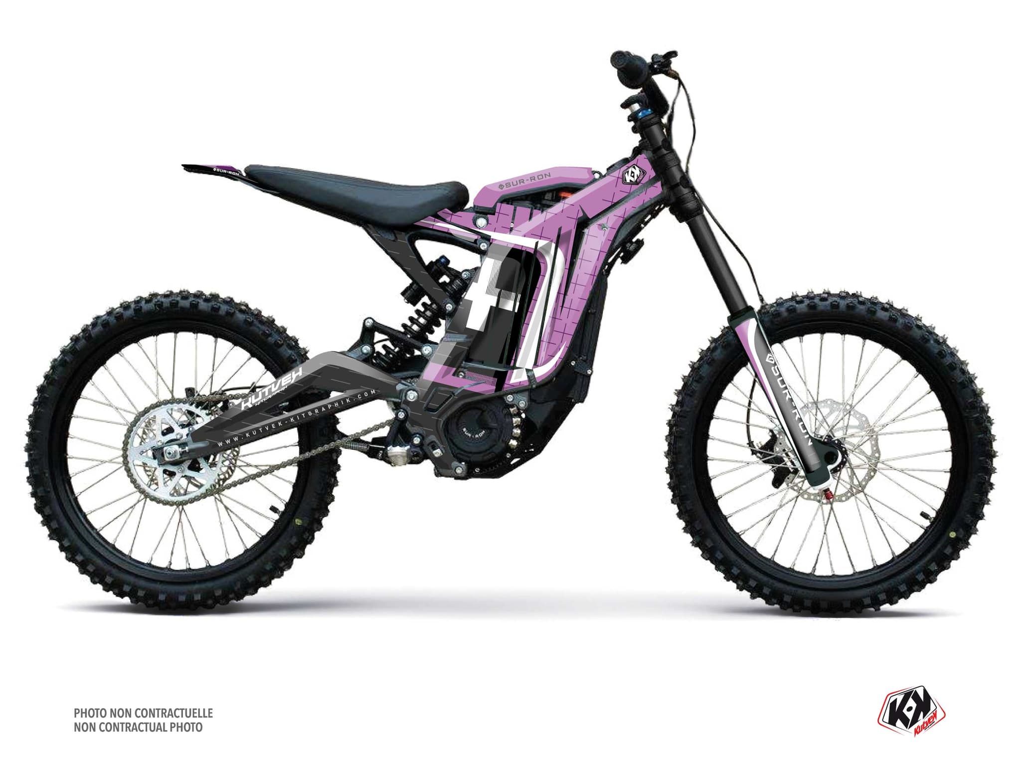 kit decorativo moto-cross polar sur-ron light-bee rosa