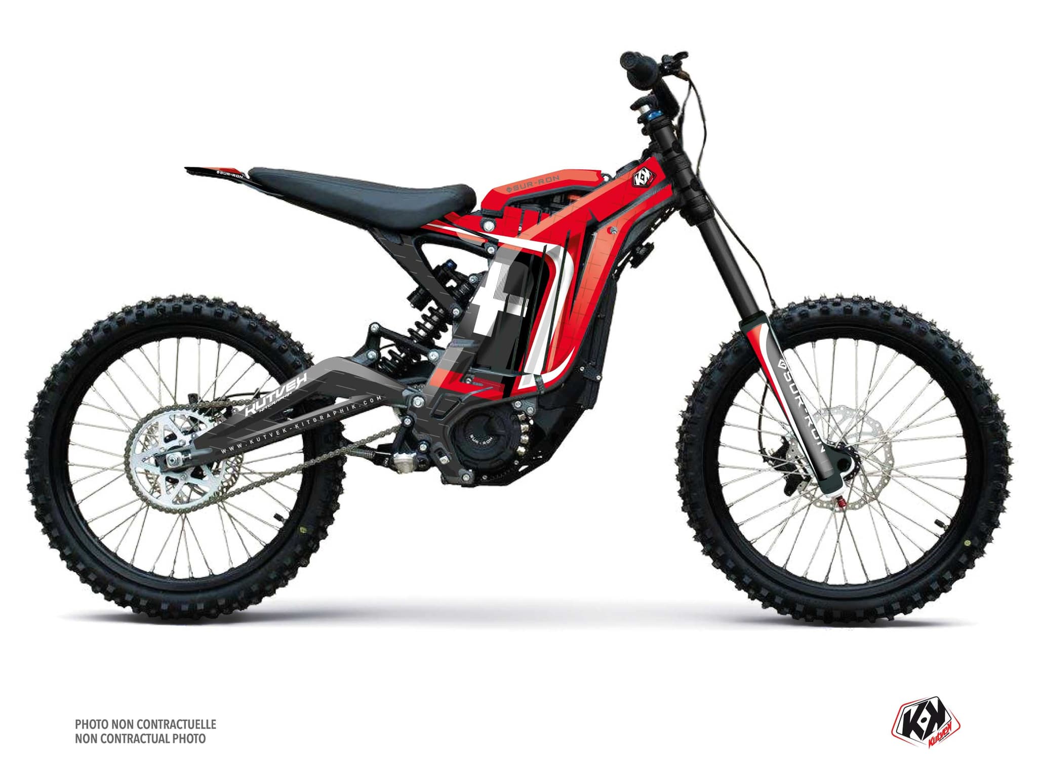 kit decorativo moto-cross polar sur-ron light-bee rosso