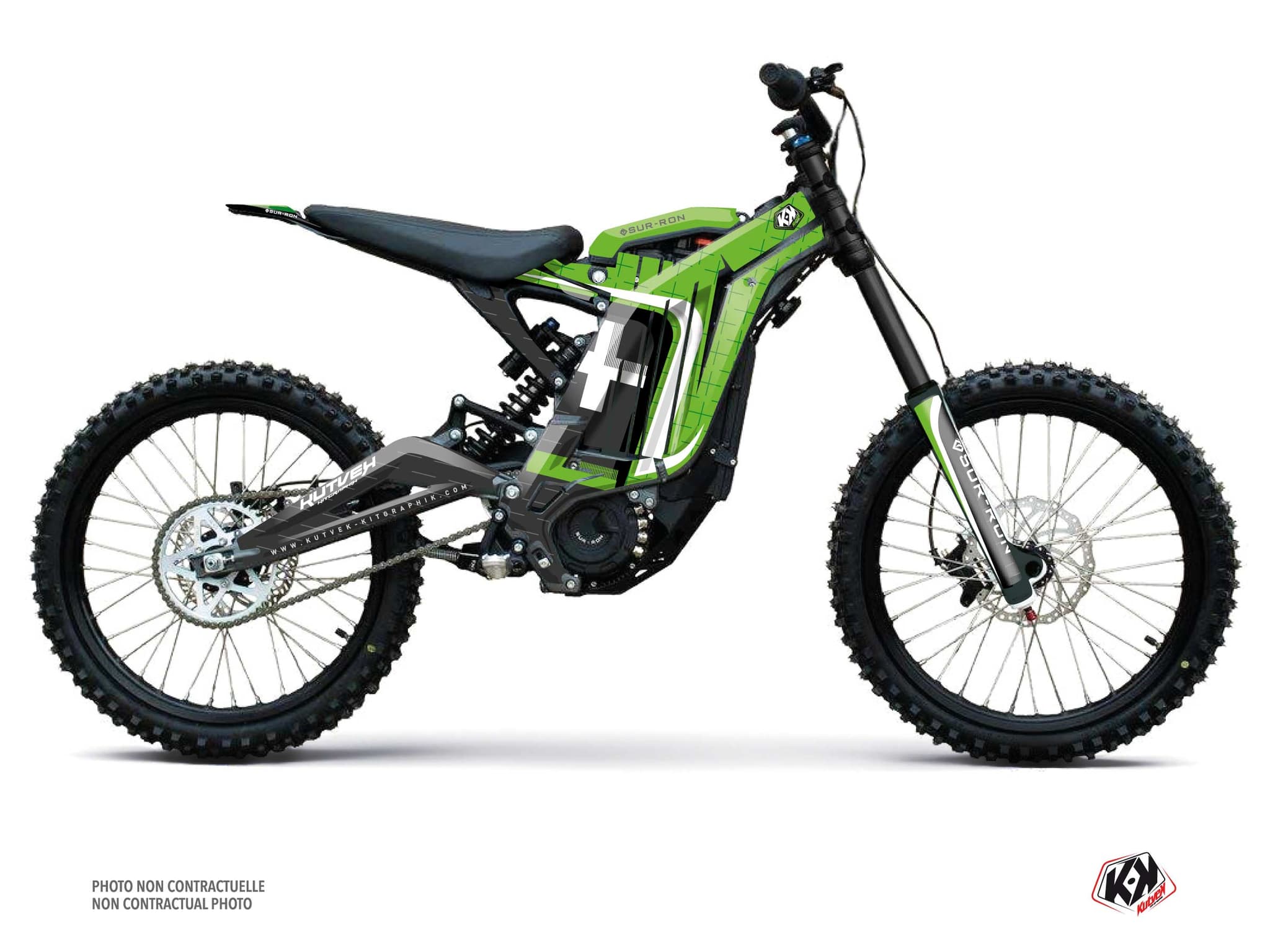 kit decorativo moto-cross sur-ron light-bee homologuée x polar verde