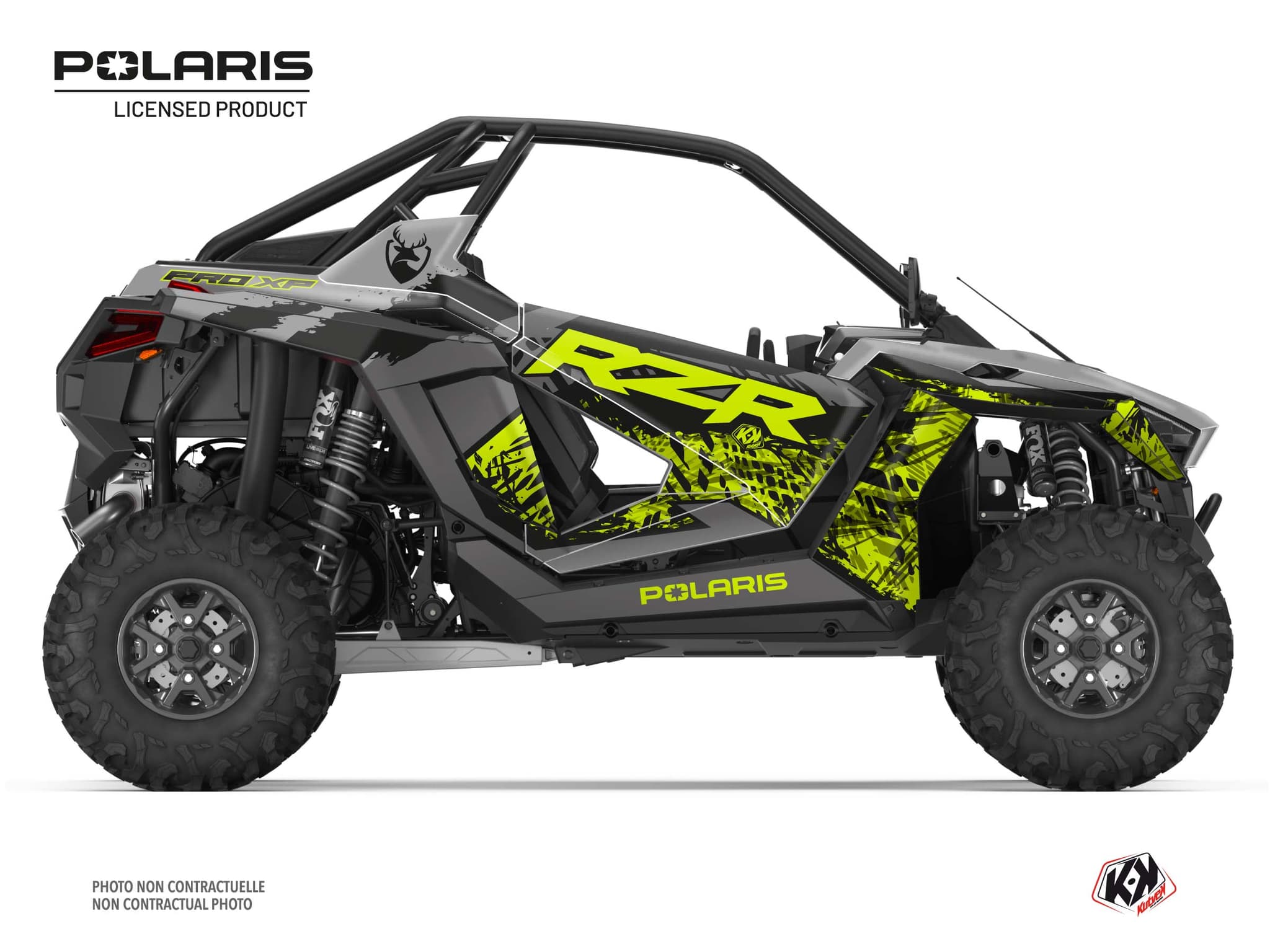kit graphique ssv polaris rzr pro xp ultimate chaser jaune