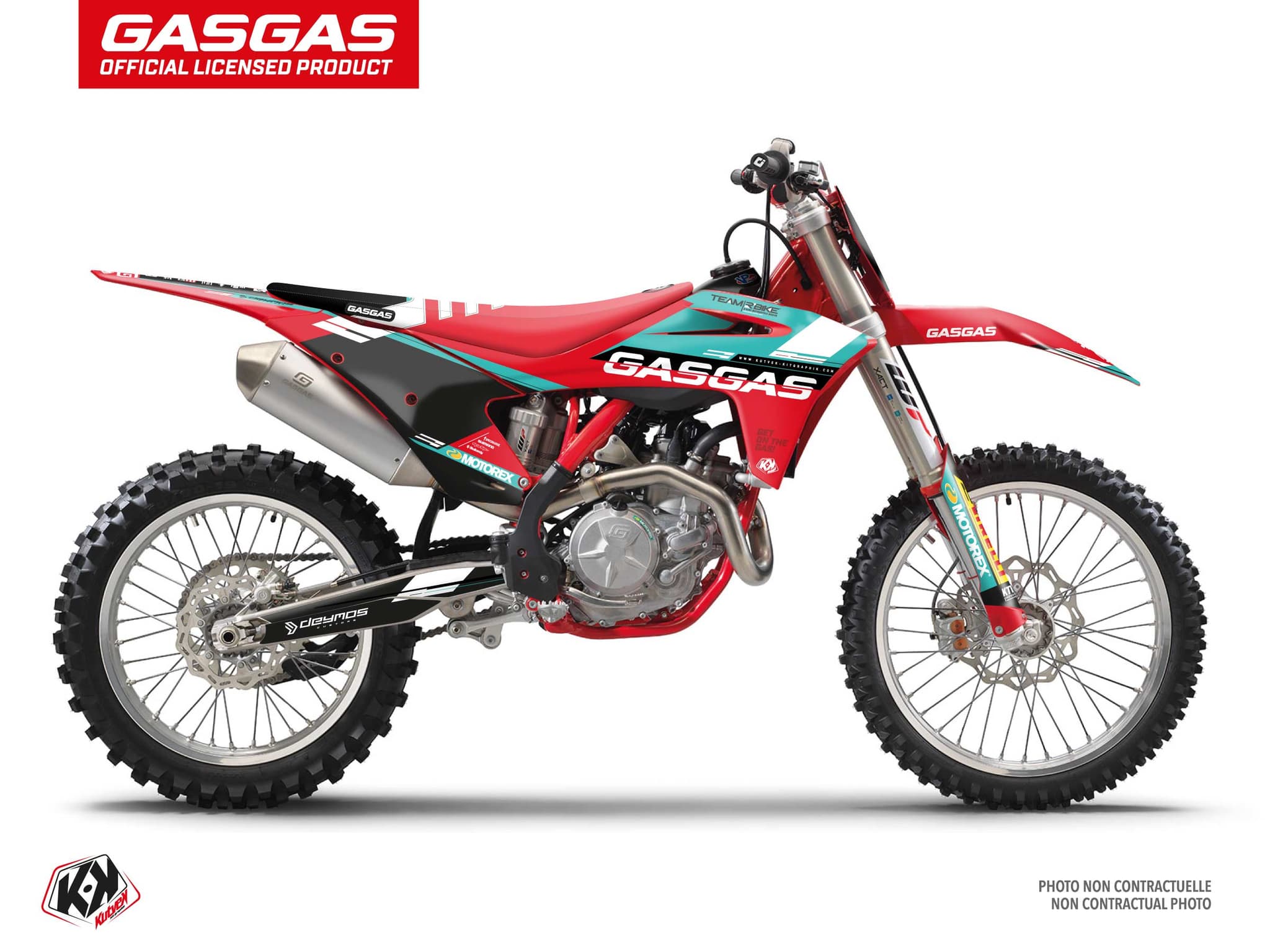 deko-set moto-cross gasgas mc 125 replica team rbike k22
