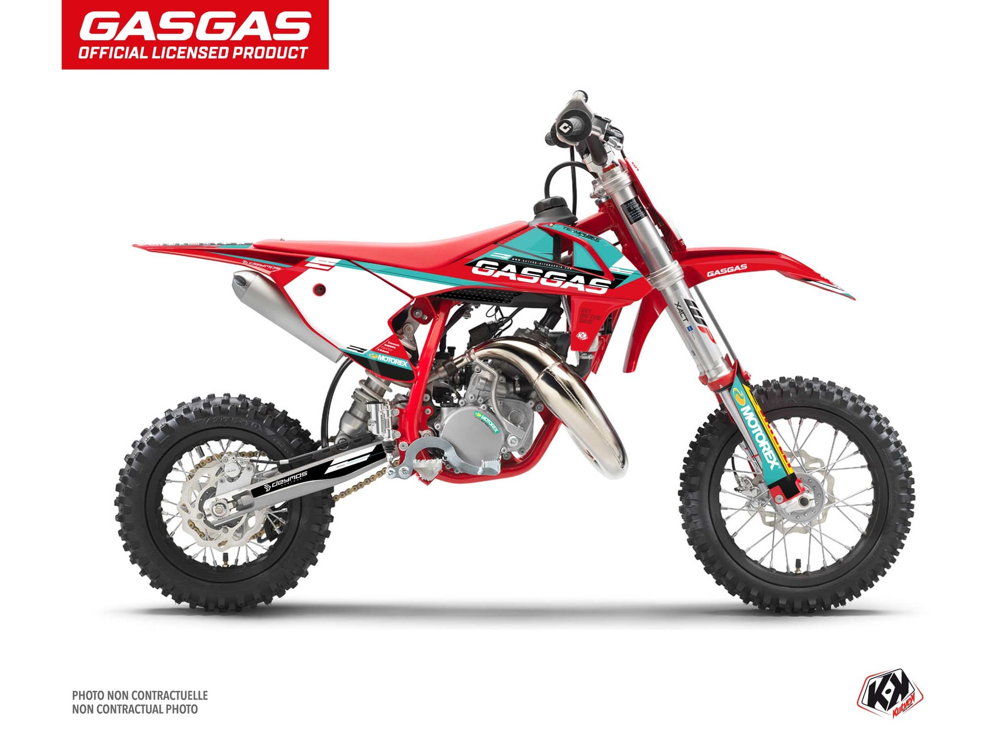 deko-set moto-cross gasgas mc 50 replica team rbike k22