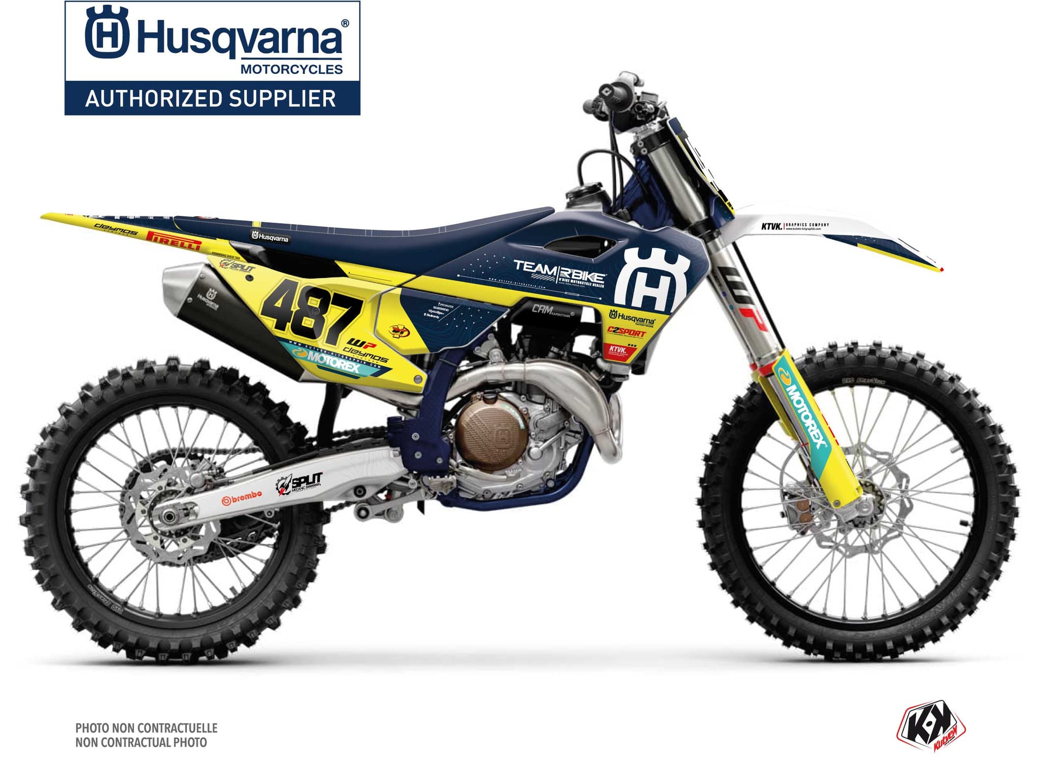Husqvarna FC 250 Replica Team RBike K23 Dirt Bike Graphic Kit