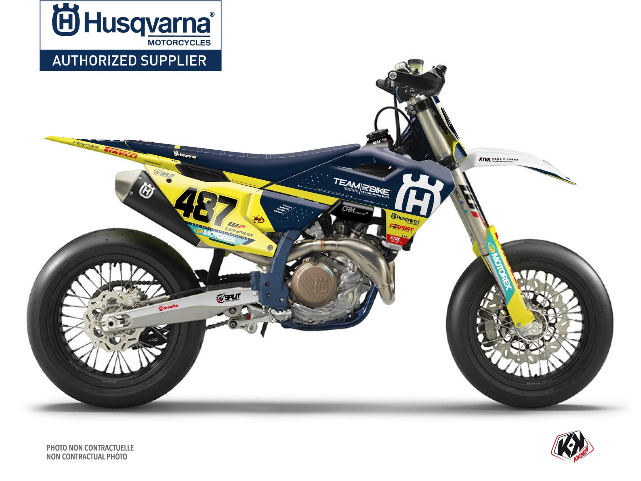 kit graphique motocross husqvarna fs 450 replica team rbike k23
