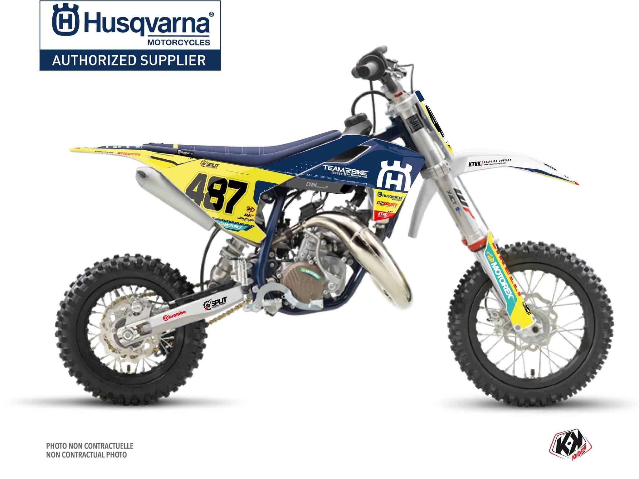 kit graphique motocross husqvarna tc 50 replica team rbike k23