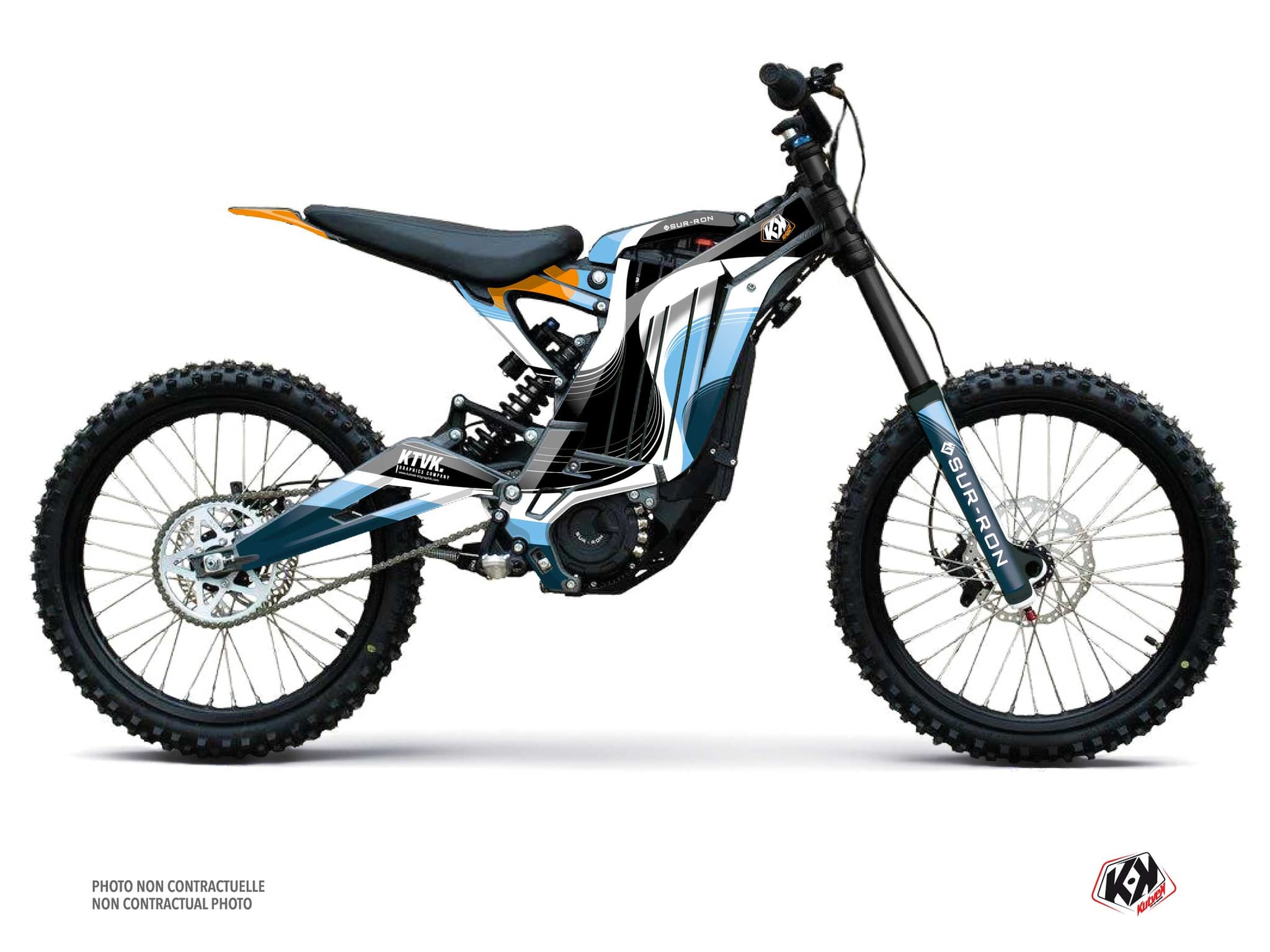 kit decorativo moto-cross ribbon sur-ron light-bee blu
