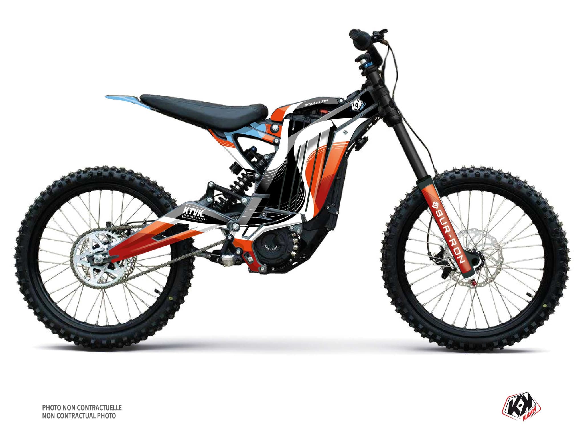 kit decorativo moto-cross ribbon sur-ron light-bee rosso