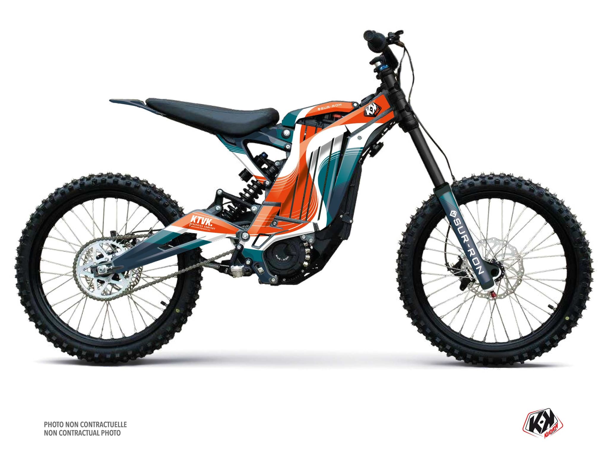 kit decorativo moto-cross ribbon sur-ron light-bee turchese