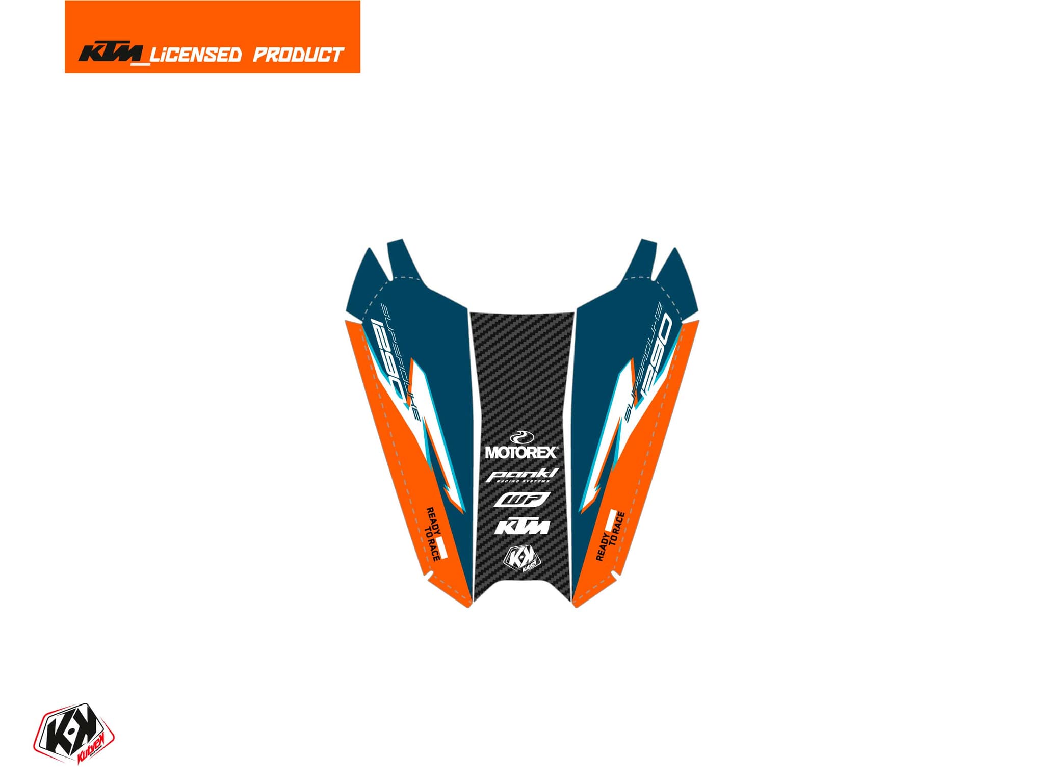 kit graphique capot de selle moto rr21 ktm orange | Stickers de capot de selle | Kutvek