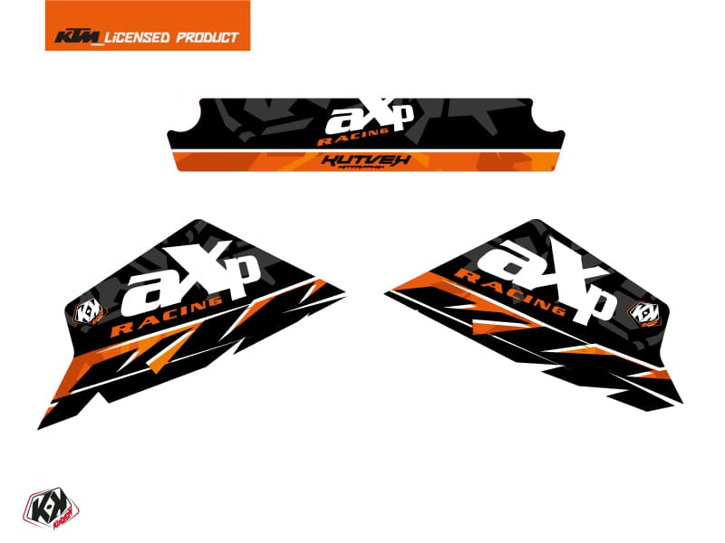 kit graphique sabot moteur axp moto kombat ktm 790-890 adventure orange | Stickers de sabot moteur | Kutvek