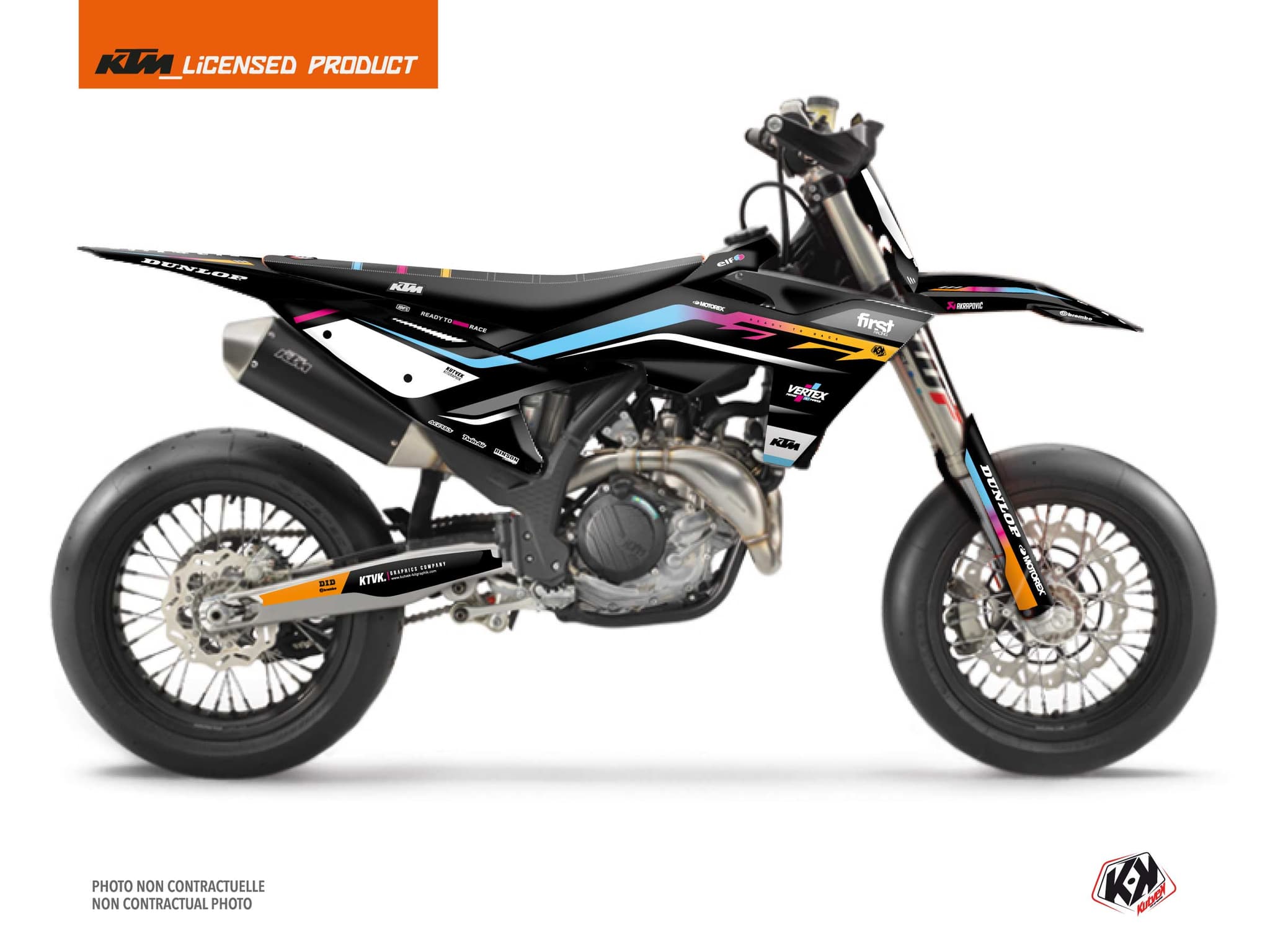 kit graphique motocross ktm smr 450 score colors