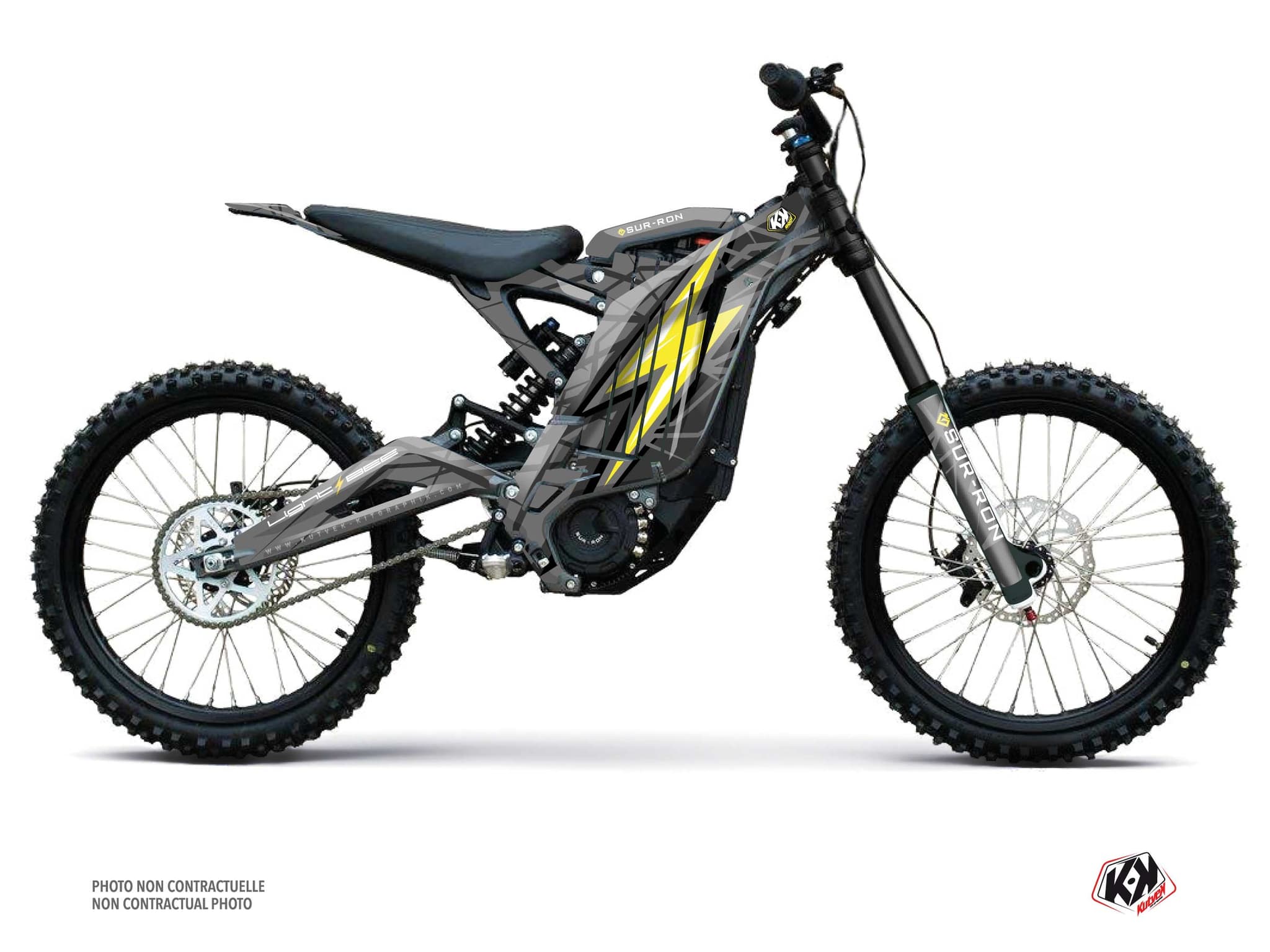kit decorativo moto-cross sur-ron light-bee homologuée x volt giallo