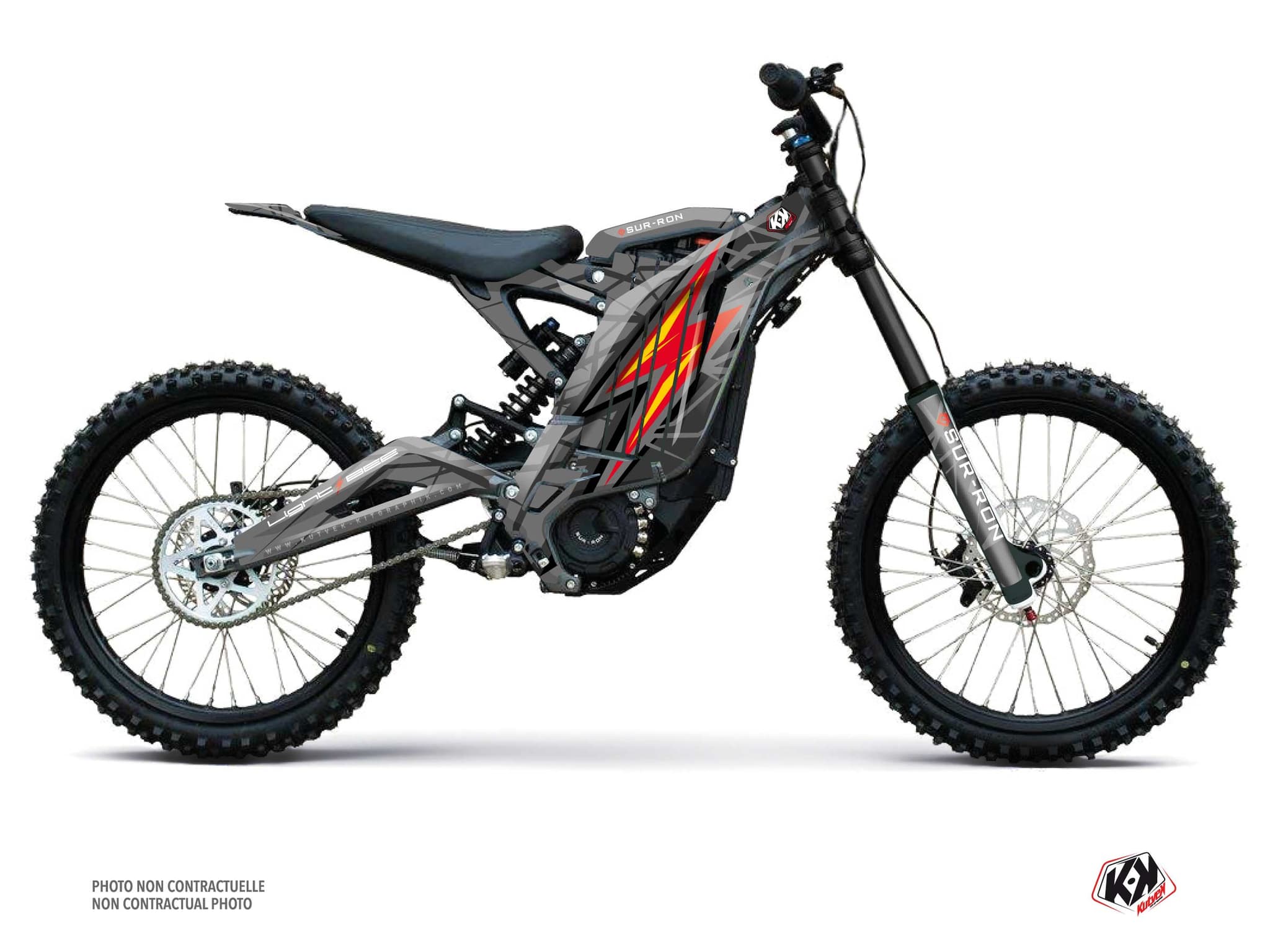 kit decorativo moto-cross volt sur-ron light-bee rosso