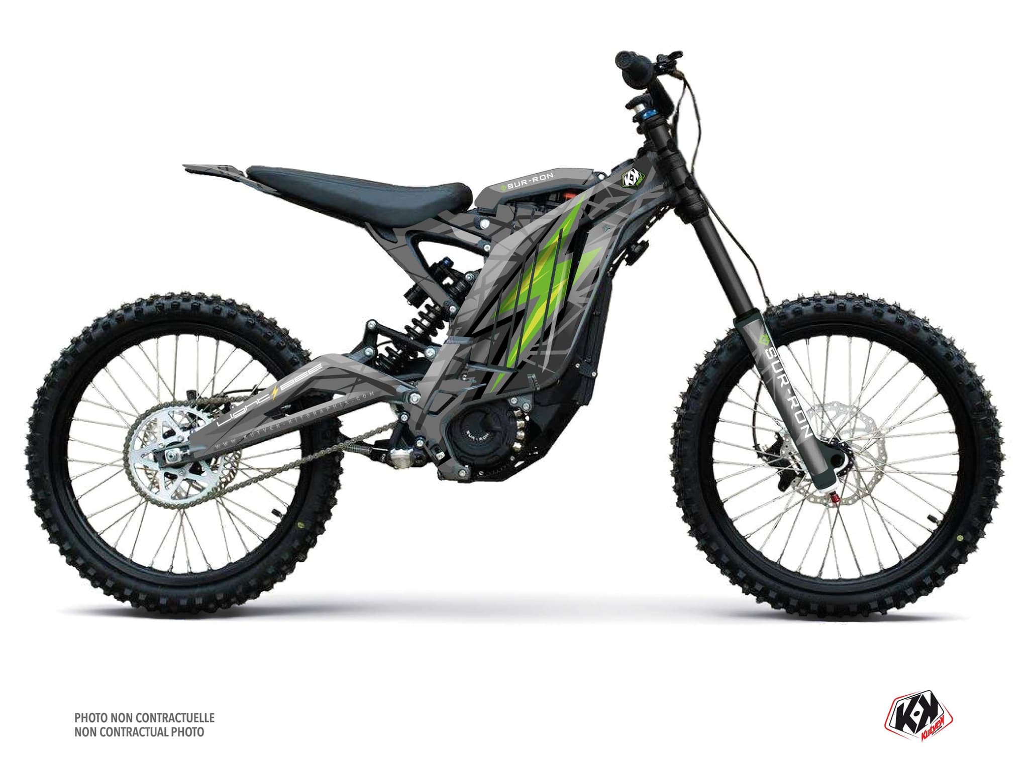 kit decorativo moto-cross volt sur-ron light-bee verde