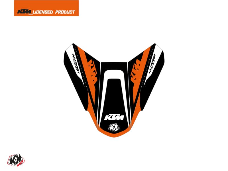 kit graphique capot de selle moto arkade ktm noir orange | Stickers de capot de selle | Kutvek