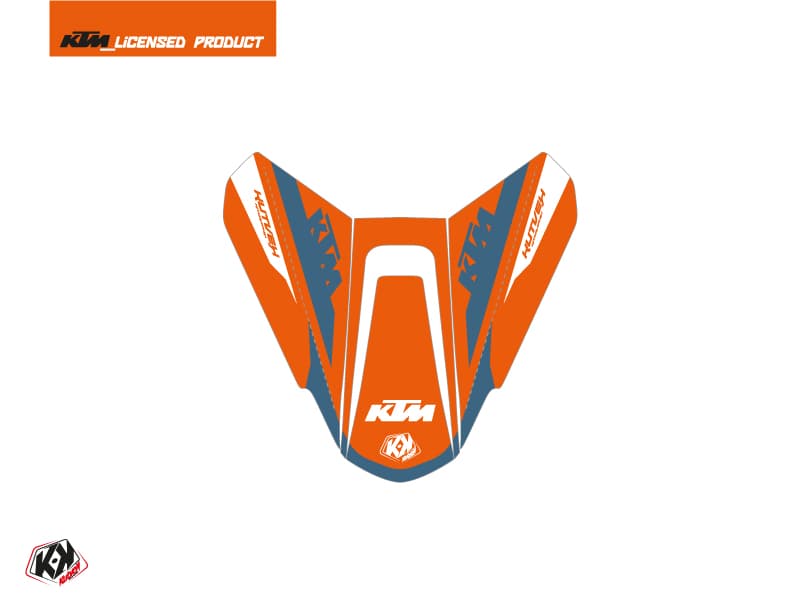 kit graphique capot de selle moto arkade ktm orange bleu | Stickers de capot de selle | Kutvek