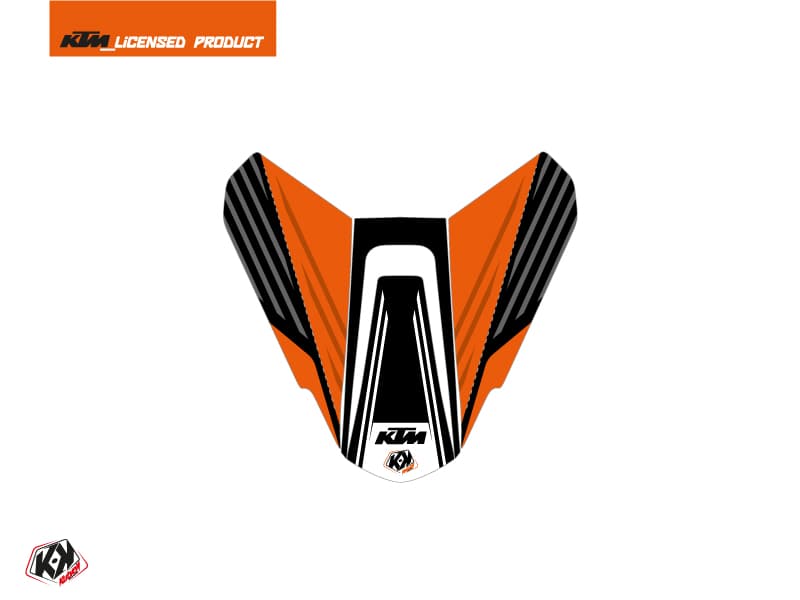 kit graphique capot de selle moto perform ktm orange noir
