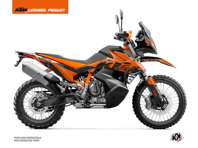 kit graphique moto ktm adventure 790 r gear orange