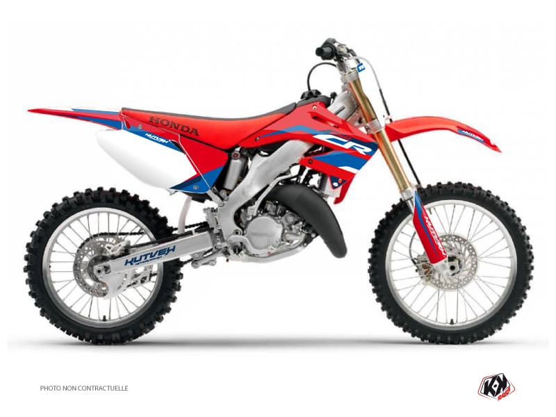 kit graphique motocross honda cr 250 league rouge