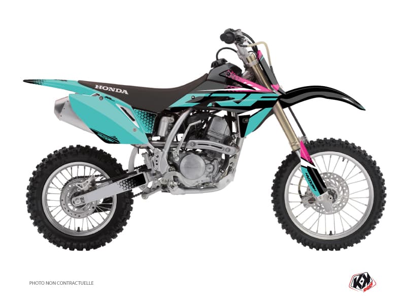 kit graphique motocross honda crf 150 r nasting turquoise