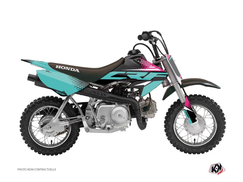 Kit graphique Moto Cross Nasting Honda 50 CRF Turquoise