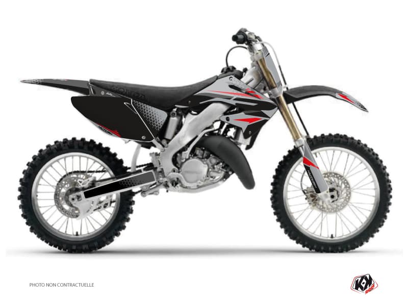 Kit graphique Moto Cross Nasting Honda 125 CR Gris Rouge