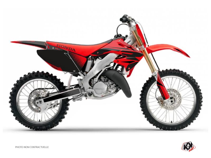 Kit graphique Moto Cross Nasting Honda 250 CR Rouge Noir