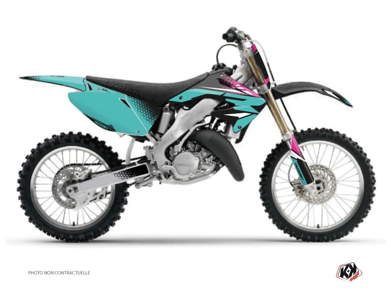 Kit graphique Moto Cross Nasting Honda 250 CR Turquoise