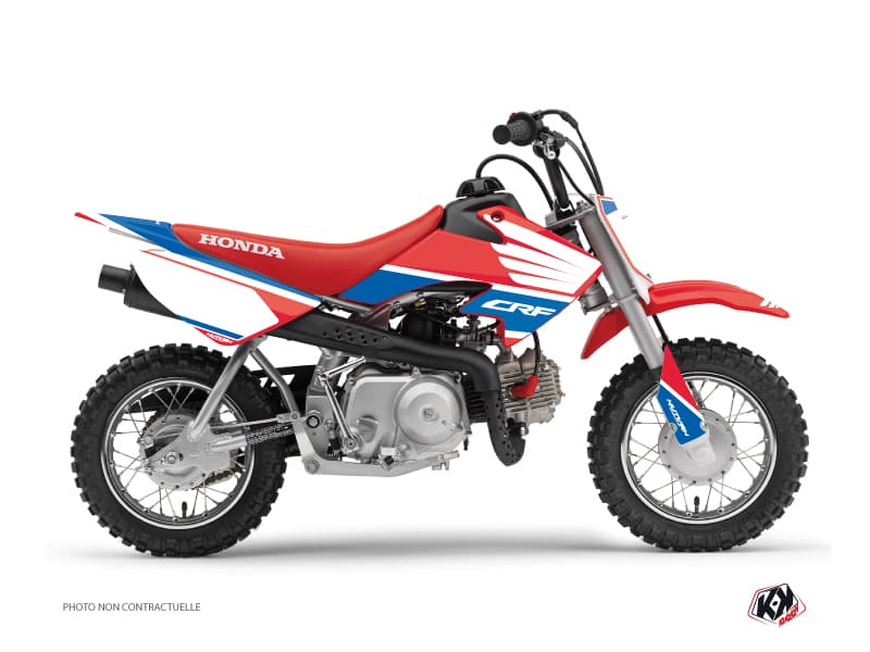 kit graphique motocross honda crf 50 wing bleu