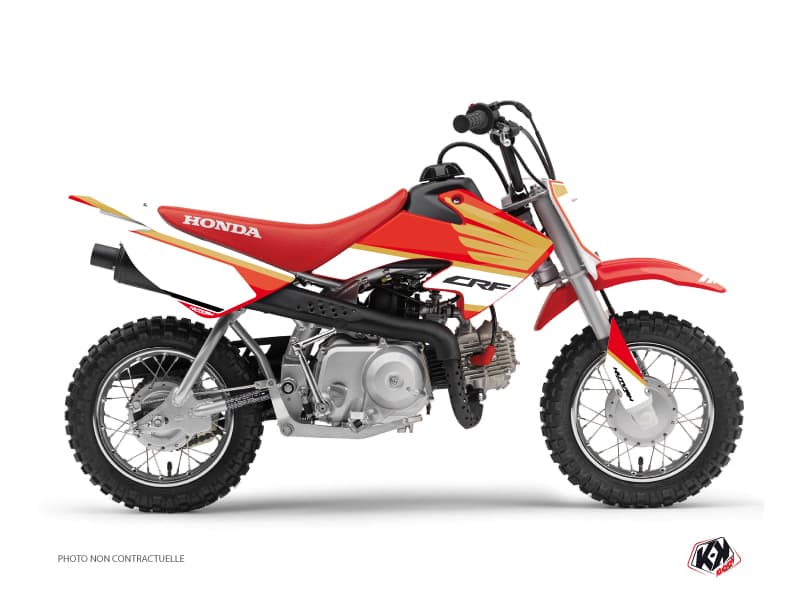 Kit graphique Moto Cross Wing Honda 50 CRF Blanc