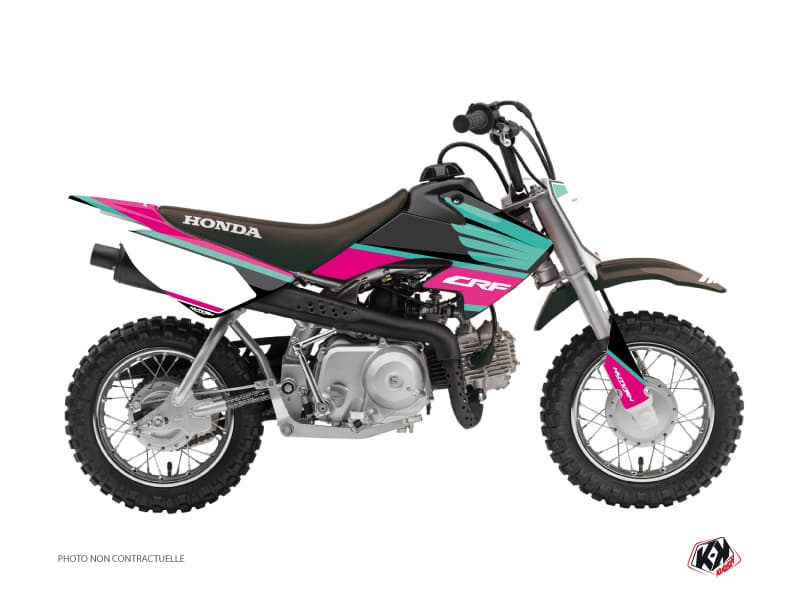 kit graphique motocross honda crf 50 wing turquoise