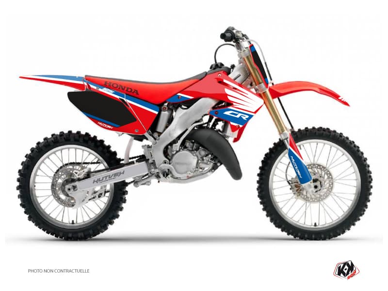kit graphique motocross honda cr 125 wing bleu