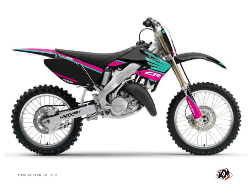 kit graphique motocross honda cr 125 wing turquoise