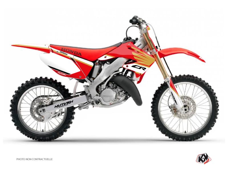 kit graphique motocross honda cr 250 wing blanc