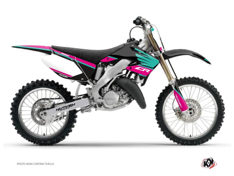 Kit graphique Moto Cross Wing Honda 250 CR Turquoise
