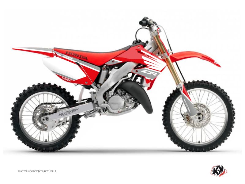 kit graphique motocross honda cr 250 wing gris