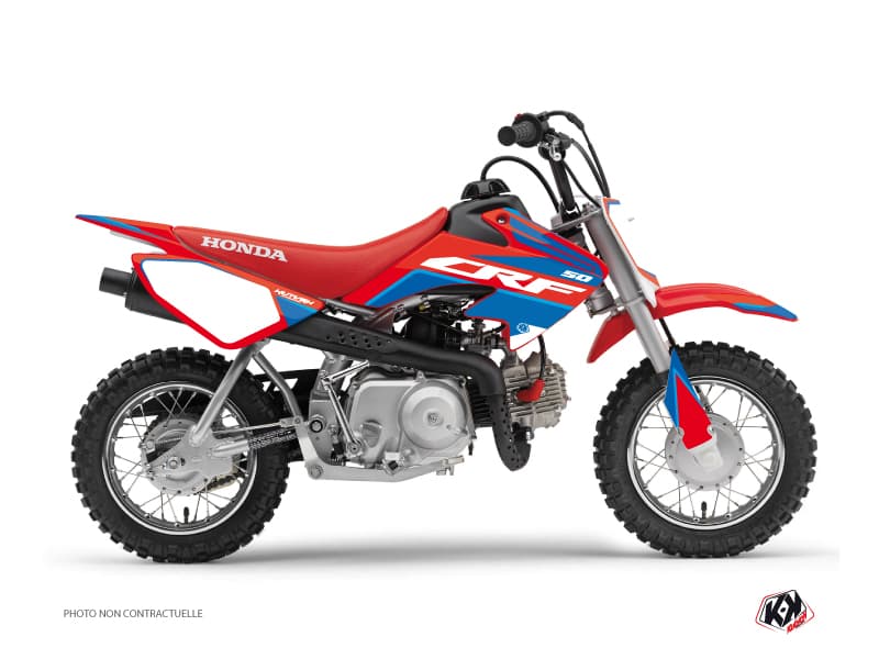 Kit graphique Moto Cross Dyna Honda 50 CRF Bleu