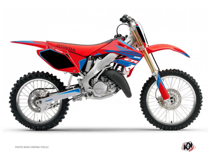 Kit graphique Moto Cross Dyna Honda 125 CR Bleu