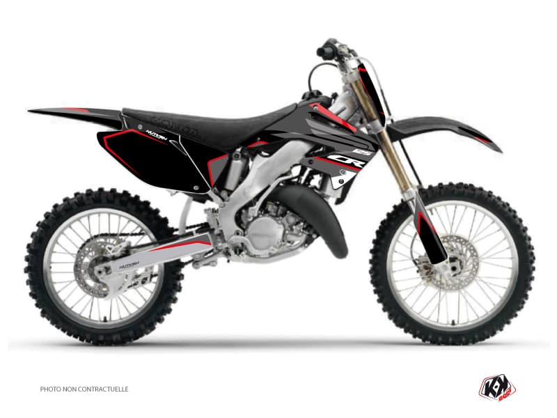 Kit graphique Moto Cross Dyna Honda 125 CR Noir
