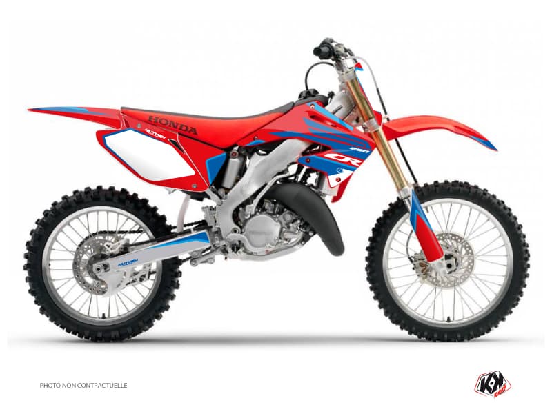 kit graphique motocross honda cr 250 dyna bleu