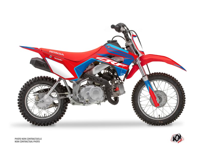 kit graphique motocross honda crf 110 f dyna bleu