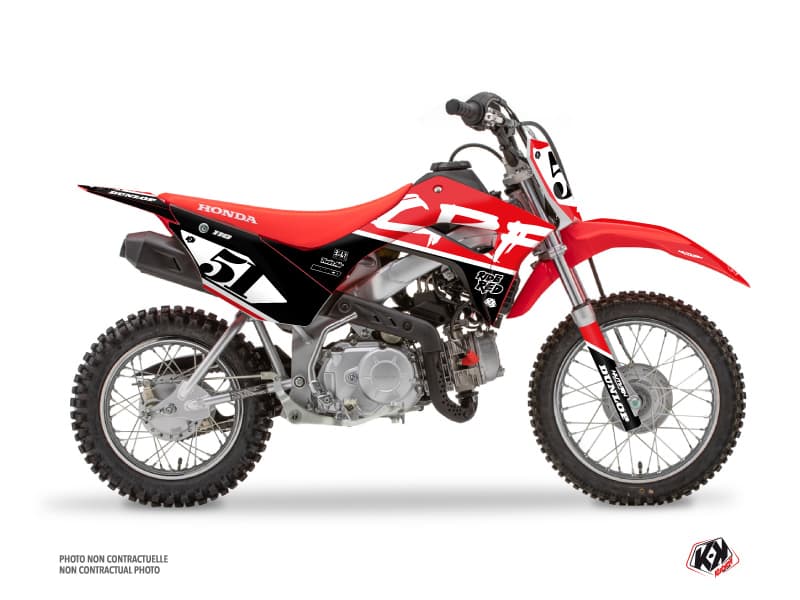 kit graphique motocross honda crf 110 f rask noir