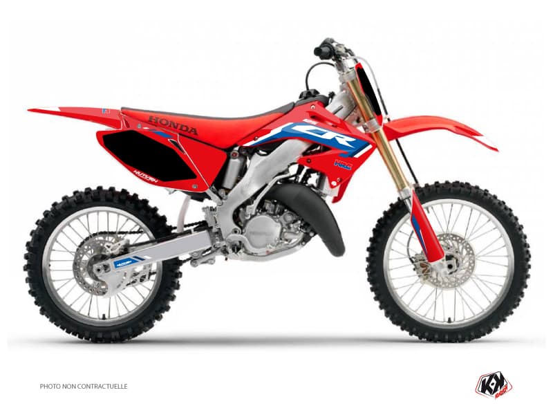 kit graphique motocross honda cr 125 works bleu