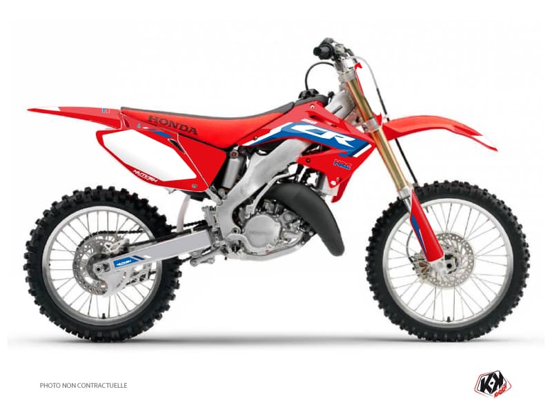 Kit graphique Moto Cross Works Honda 250 CR Bleu