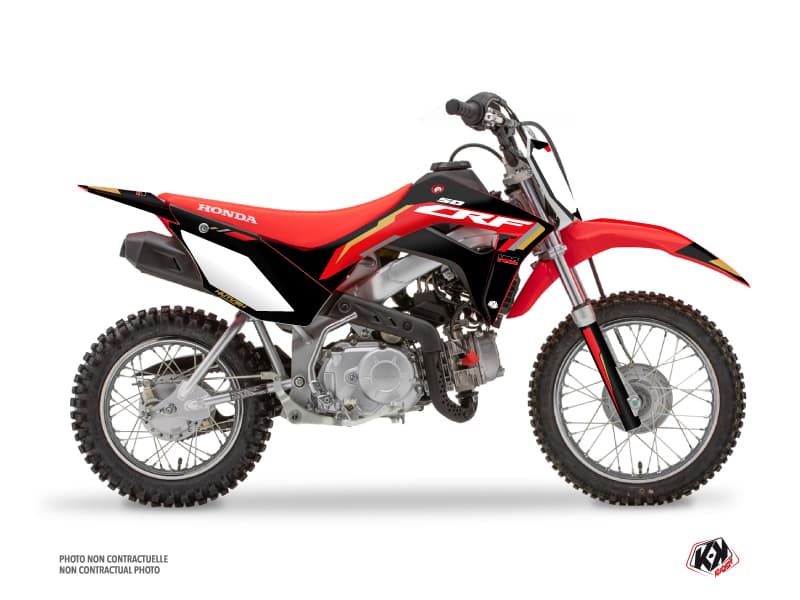 kit graphique motocross honda crf 110 f works noir