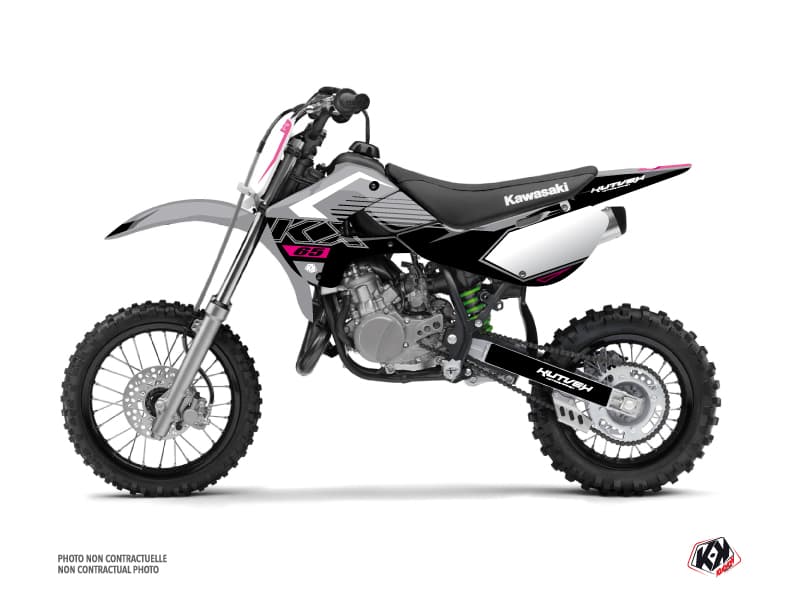 kit graphique motocross kawasaki kx 65 claw gris