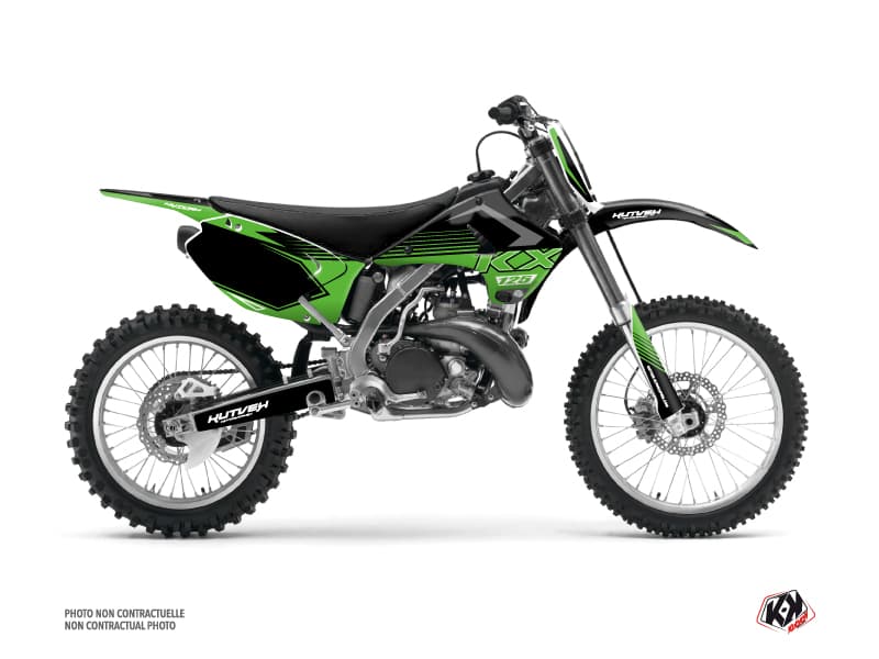 kit graphique motocross kawasaki kx 125 claw noir