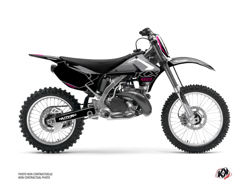 kit graphique motocross kawasaki kx 125 claw gris