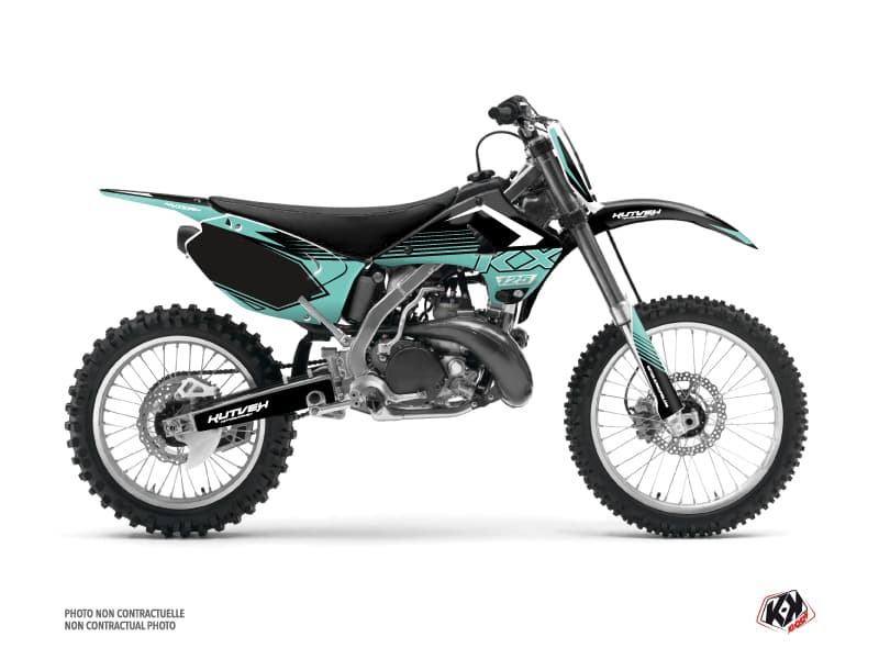 Kit graphique Moto Cross Claw Kawasaki 125 KX Turquoise