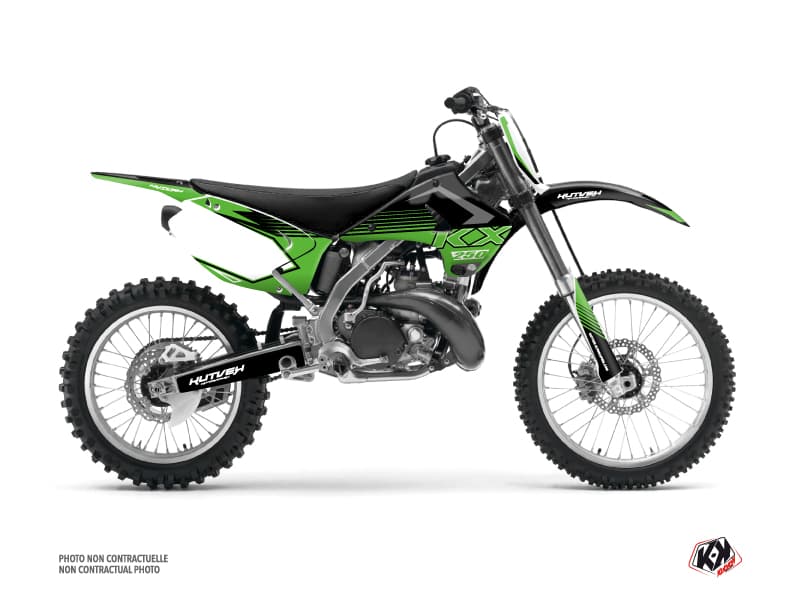 kit graphique motocross kawasaki kx 250 claw noir